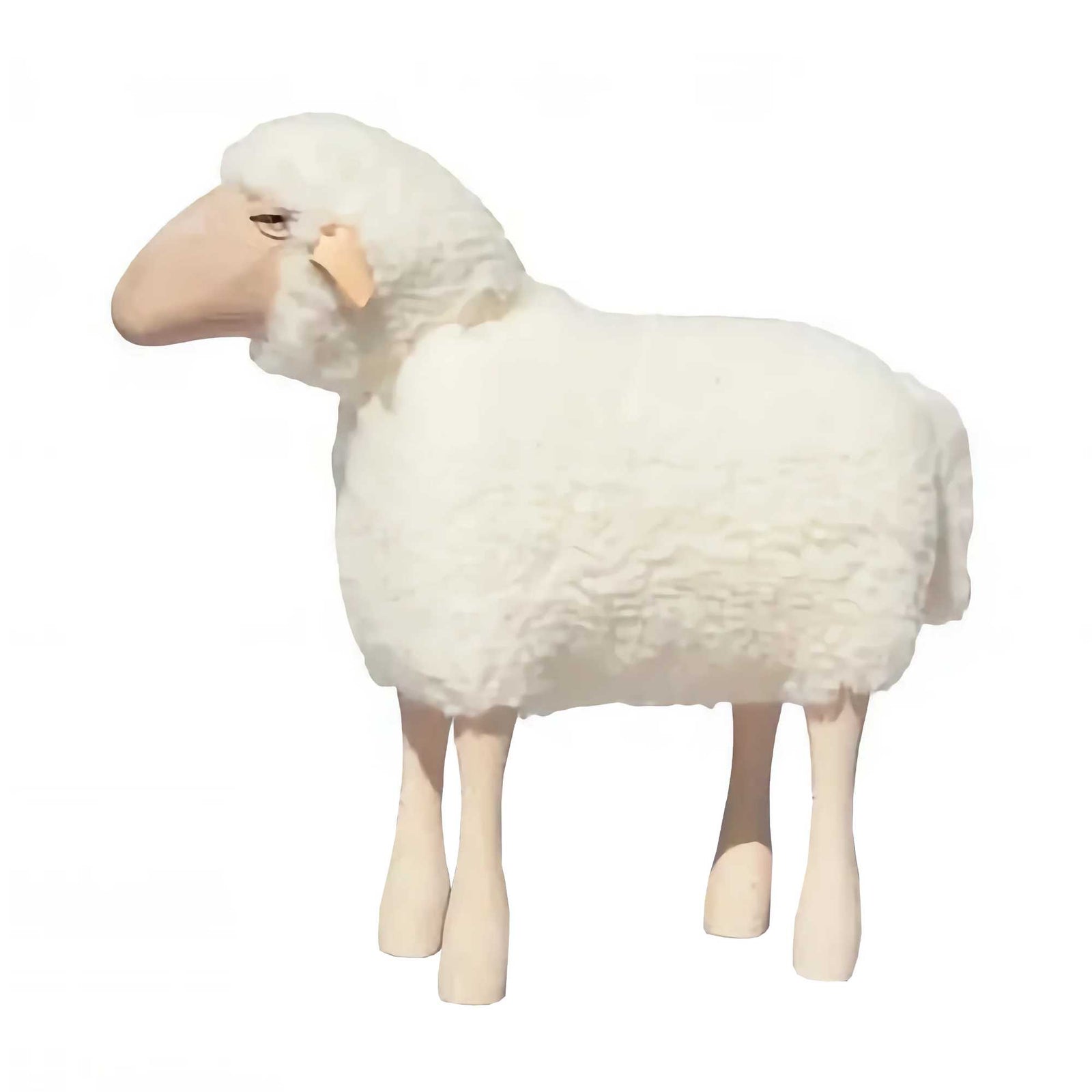 Meier Lamb Wool Plush Straight Ahead Medium, White