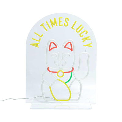 All Times Lucky Neon LED Sign