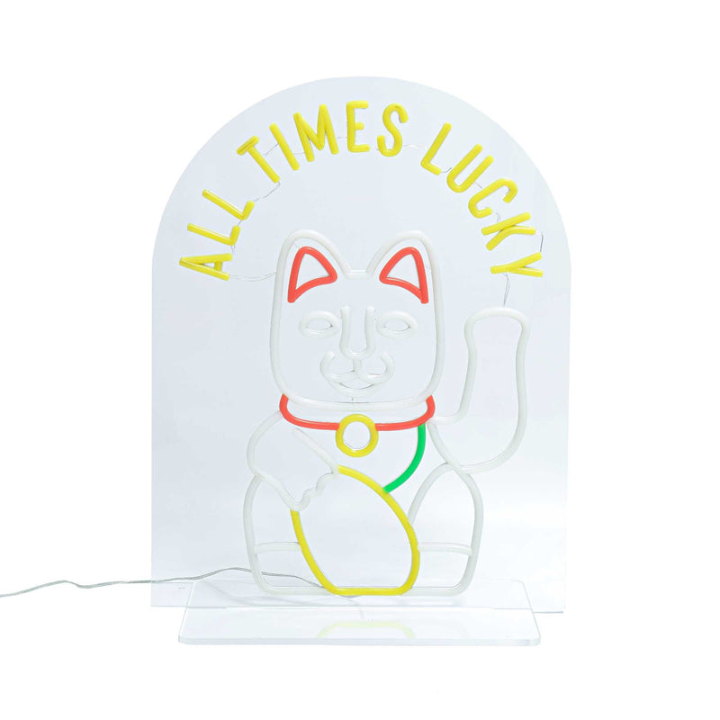 All Times Lucky Neon LED Sign