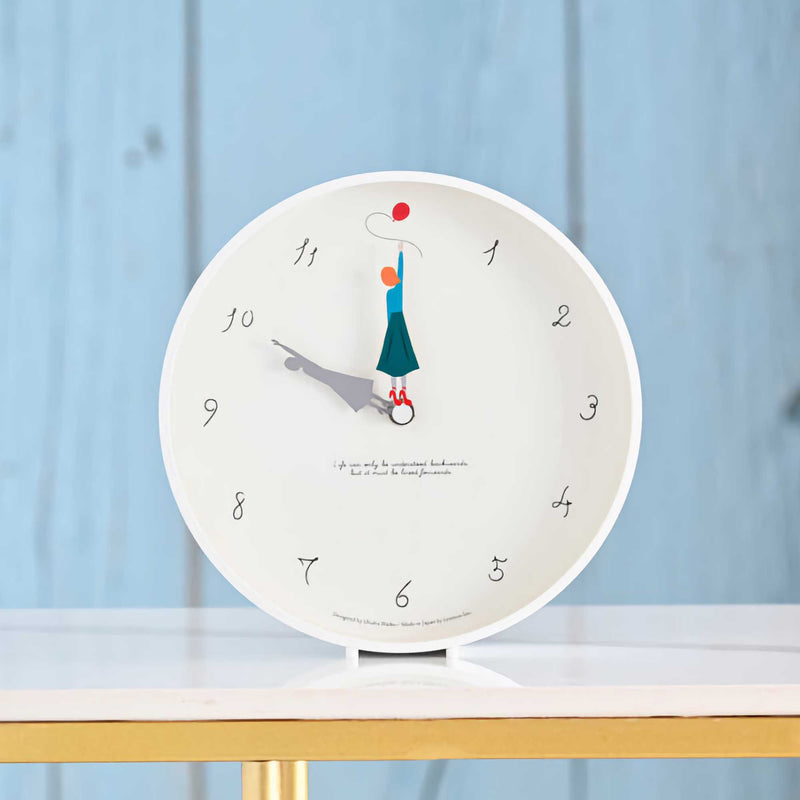 美國Umbra木製掛牆鐘Umbra Ribbonwood Clock 原價Usd $65, 傢俬＆家居