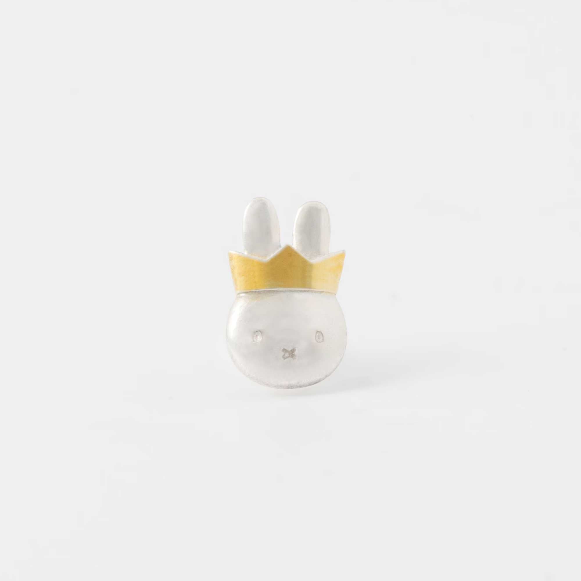 Queen Miffy Silver & Gold Pin Brooch