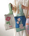 Knitted Tote Bag, Single Wheel