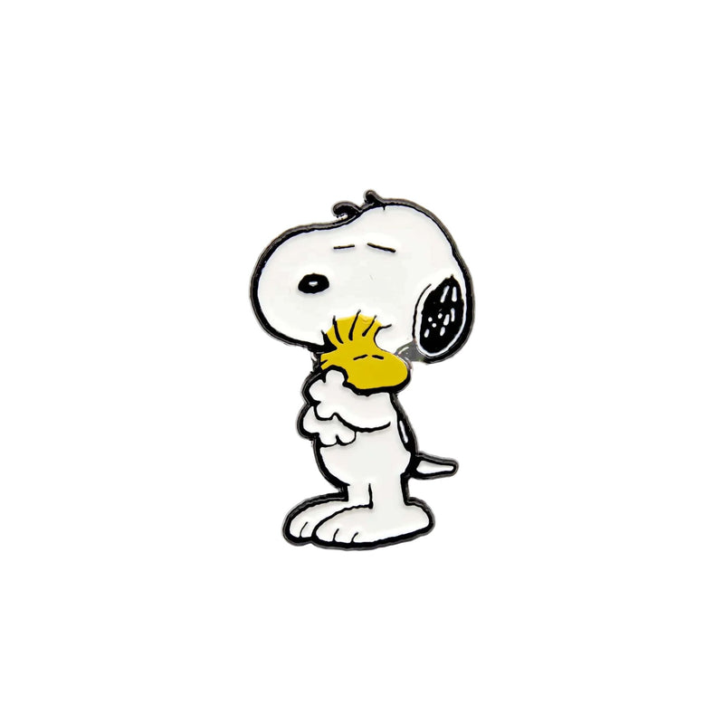 Peanuts x Magpie Snoopy enamel pin, hugs