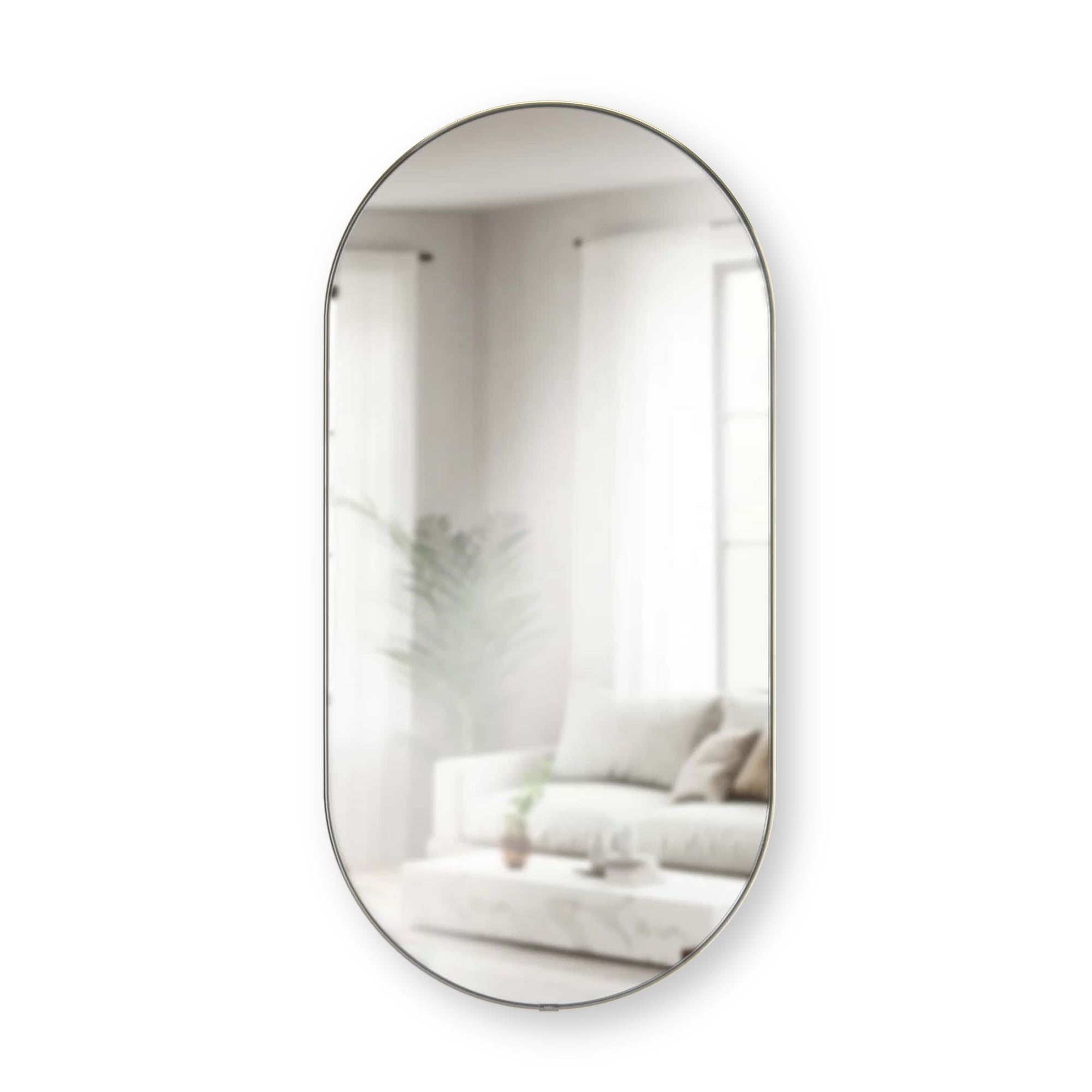 Umbra Hubba Pill mirror 91, metallic titanium