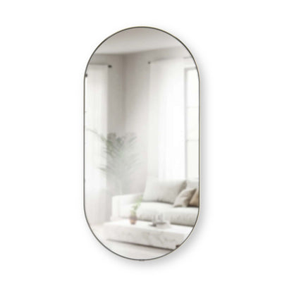 Umbra Hubba Pill mirror 91, metallic titanium