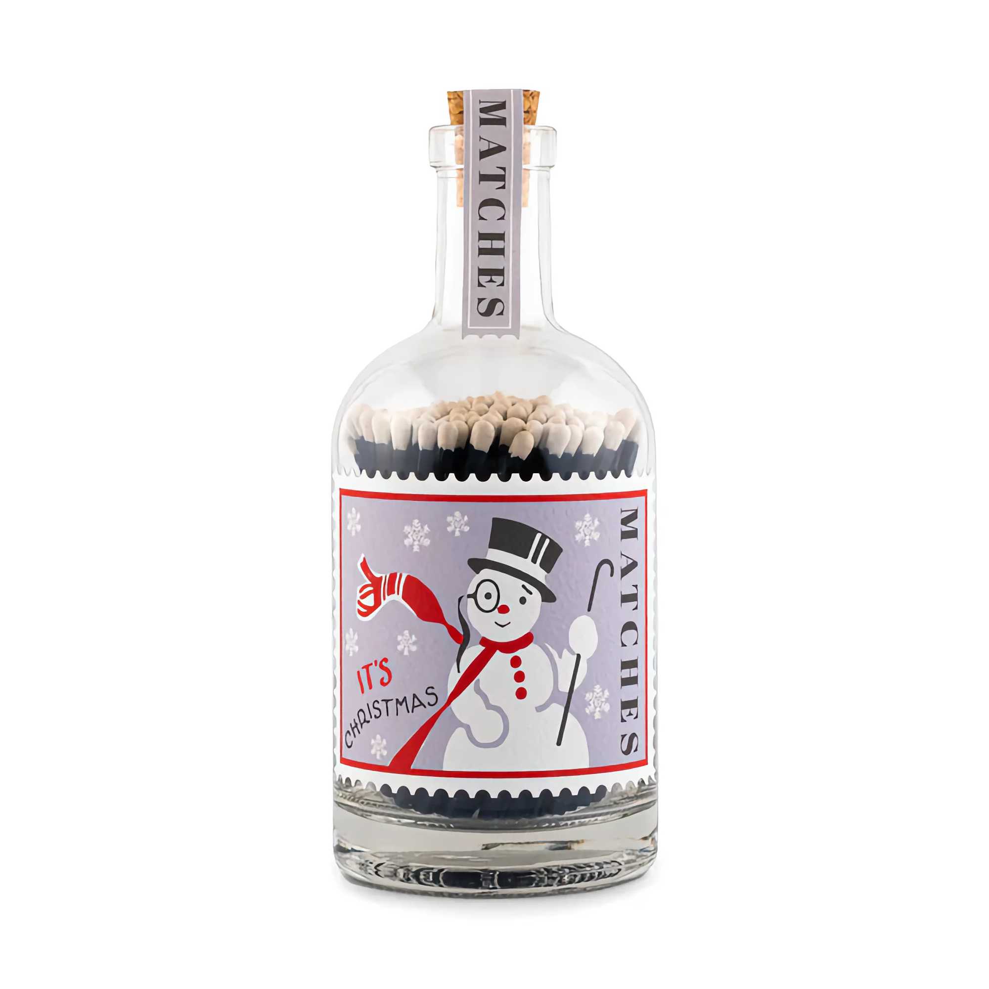Archivist 'Snowman Stamp' Bottle of Luxury Matches