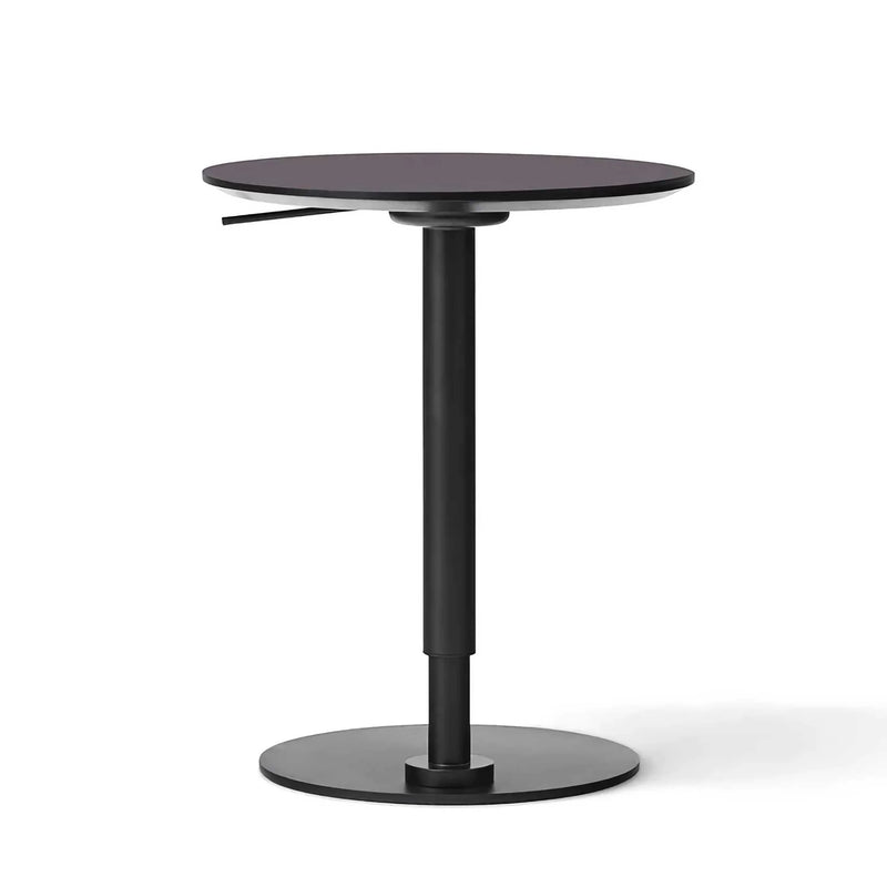 Audo Copenhagen Branch adjustable side table, linoleum charcoal