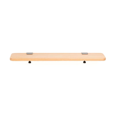 Tiptoe bracket wall shelf in solid oak, core edition