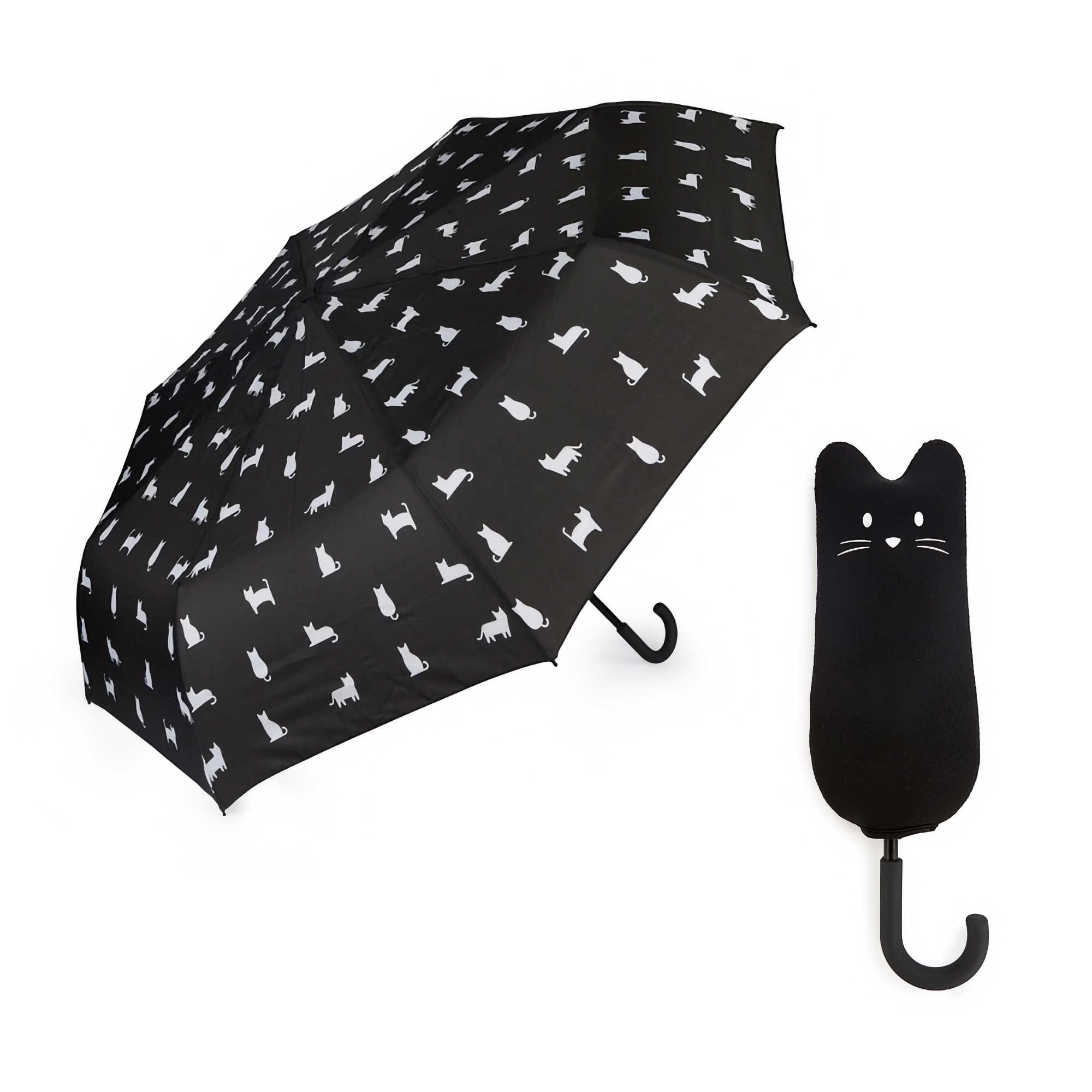 Meowmbrella Umbrella , Black