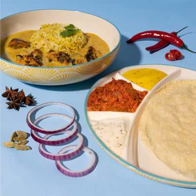 Typhoon World Foods Multi-Cuisine Bowl&Divider Plate