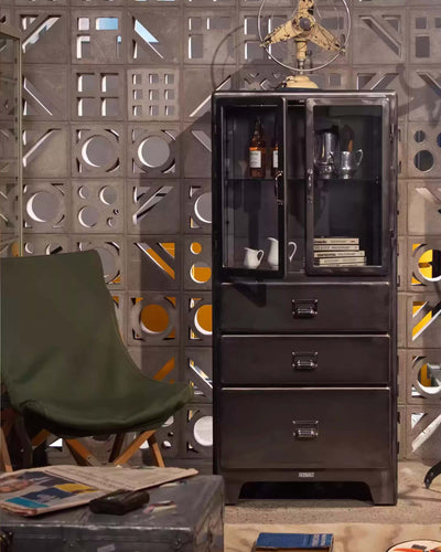 Dulton Doctor bar cabinet with 3 drawers