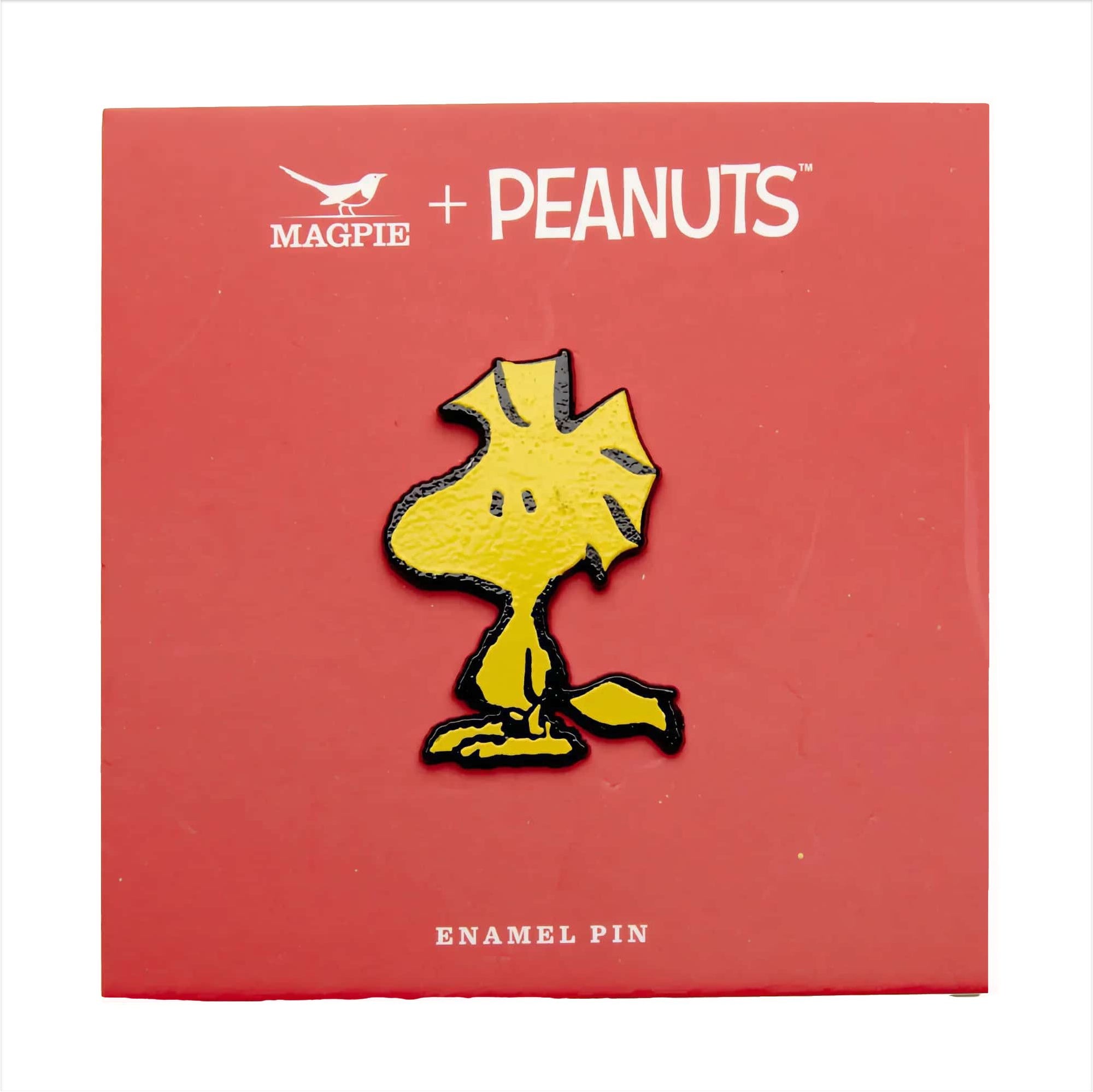 Peanuts x Magpie Snoopy enamel pin, woodstock
