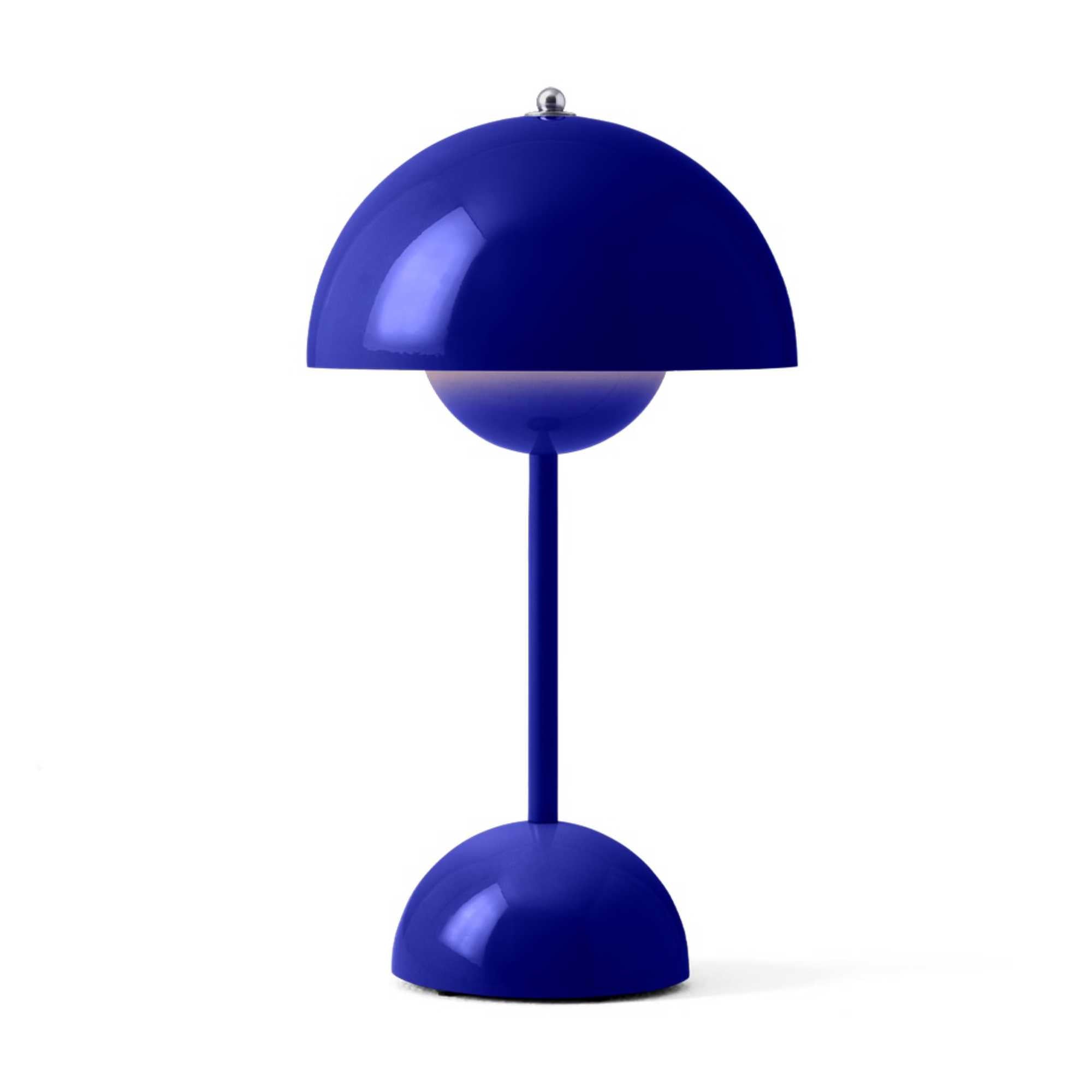 Flowerpot VP9 portable table lamp, Cobalt Blue