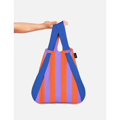 Notabag Original backpack tote, royal stripes