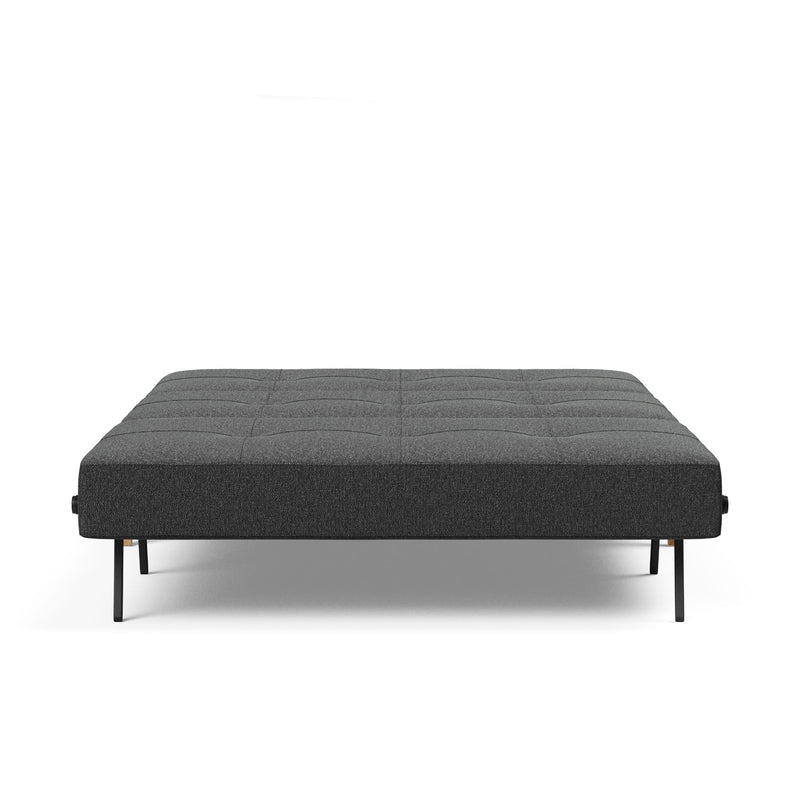 Innovation Living Cubed 140 Wood sofa bed, 529 boucle charcoal