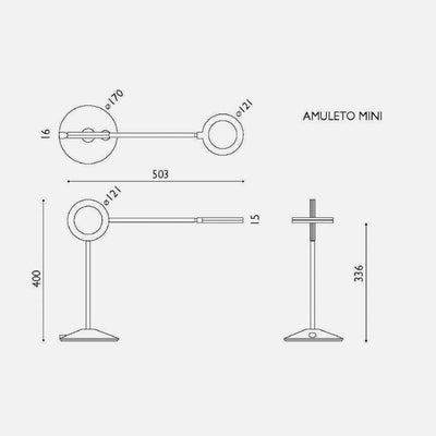 refurbished | Ramun Amuleto Mini table lamp, transparent trinity