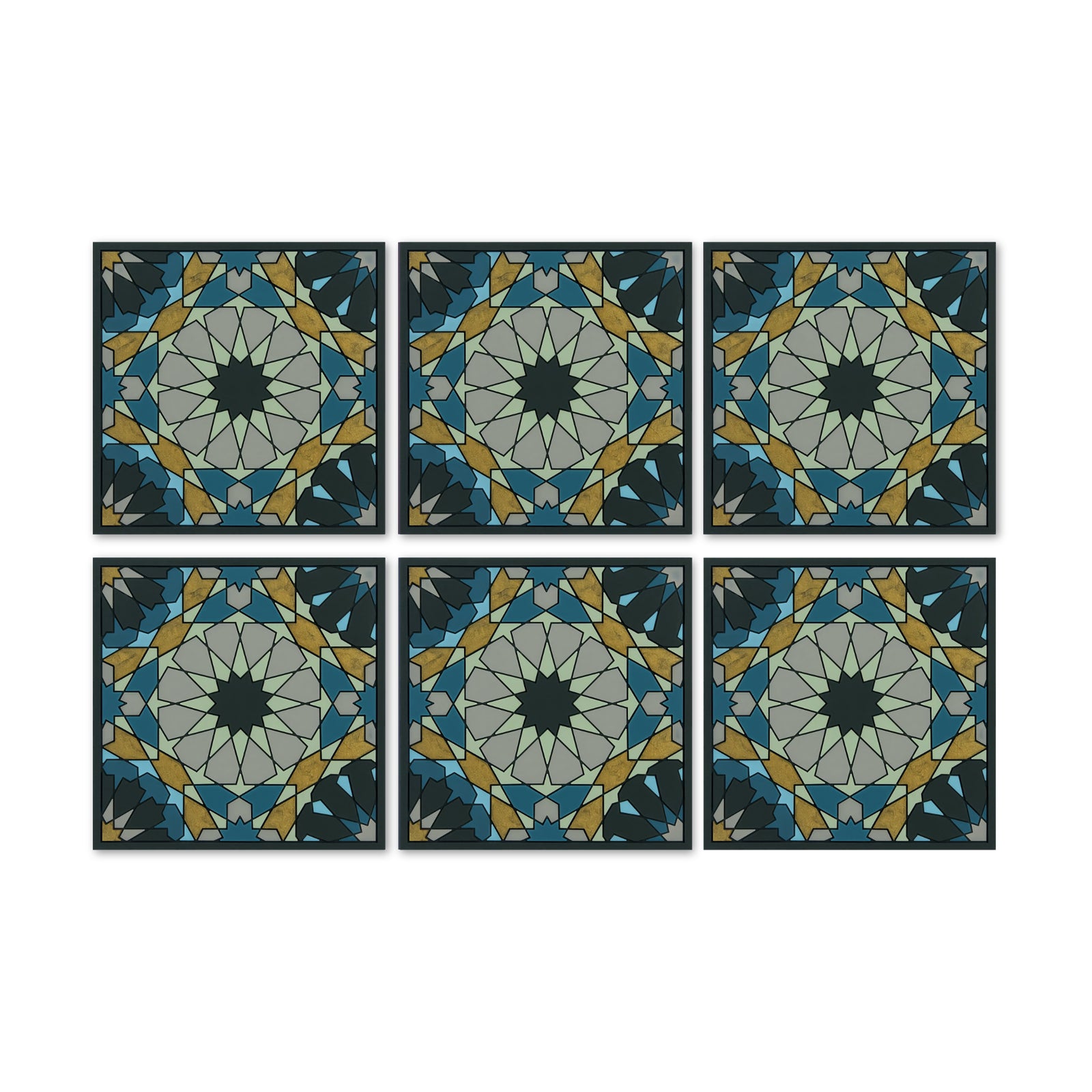 Images d'Orient Silicone coaster set, andalusia