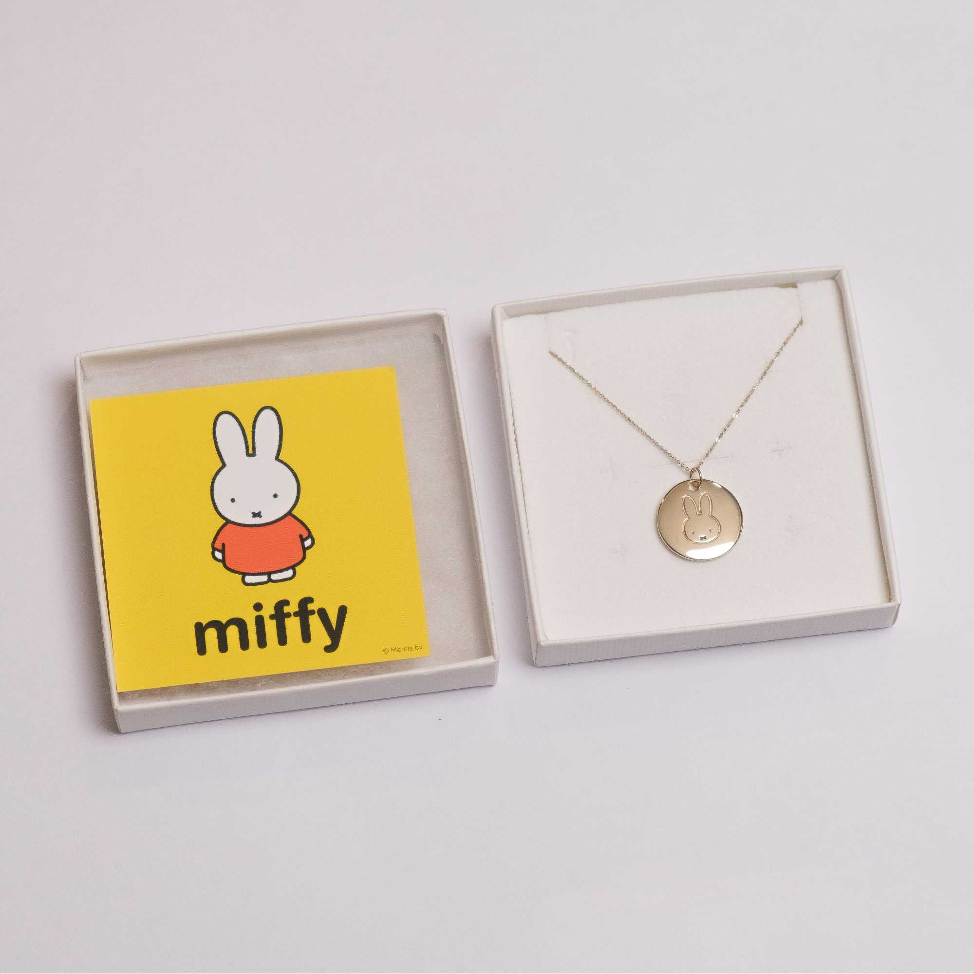 ex-display | Miffy 18ct Gold Vermeil necklace, large disc