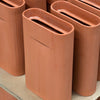 Muuto Ridge vase, terracotta