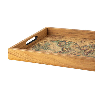 Manopoulos 'Map' Wooden Tray