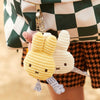 Miffy ECO Corduroy flat keychain, butter cream