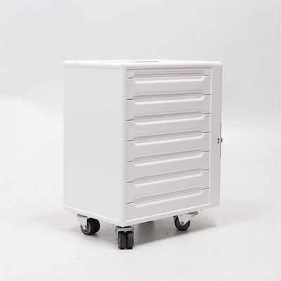 refurbished | Bordbar Box trolley with shelf&drawers, white