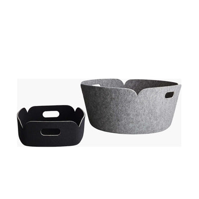 Muuto Restore Round Basket, Grey Melange