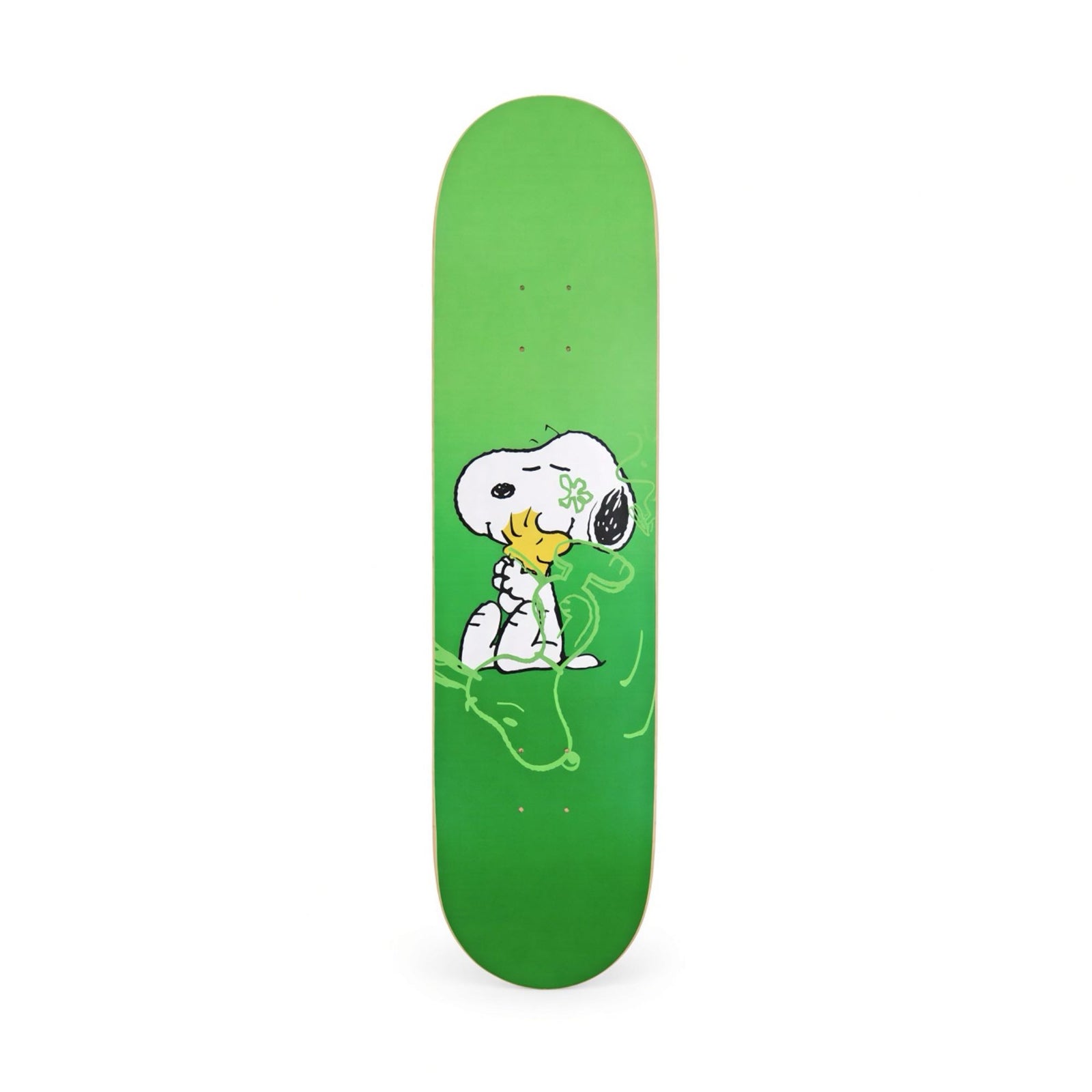 The Skateboard Peanuts Snoopy & Woodstock Green skateboard