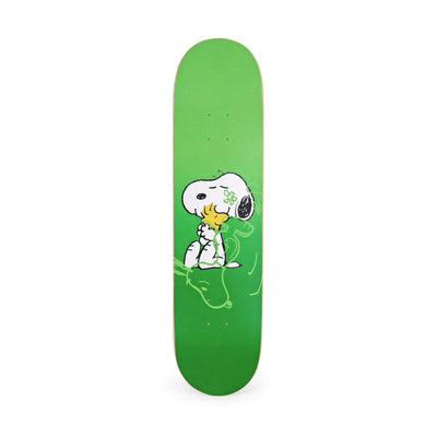 The Skateboard Peanuts Snoopy & Woodstock Green skateboard