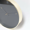refurbished | Hübsch Time Wall Clock, Brass/Black
