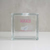 Dulton Glass Block Bank Square money bank