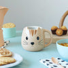 Balvi Ceramic Mug 400ml, Brown Kitty