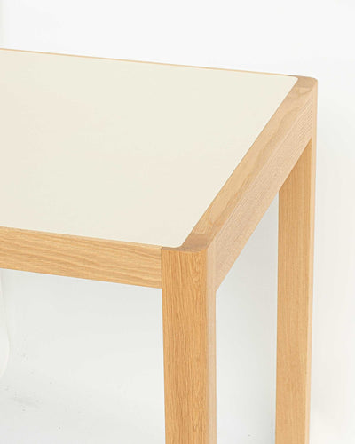 ex-display | Muuto Workshop Table (130x65cm), Warm Grey Linoleum/Oak