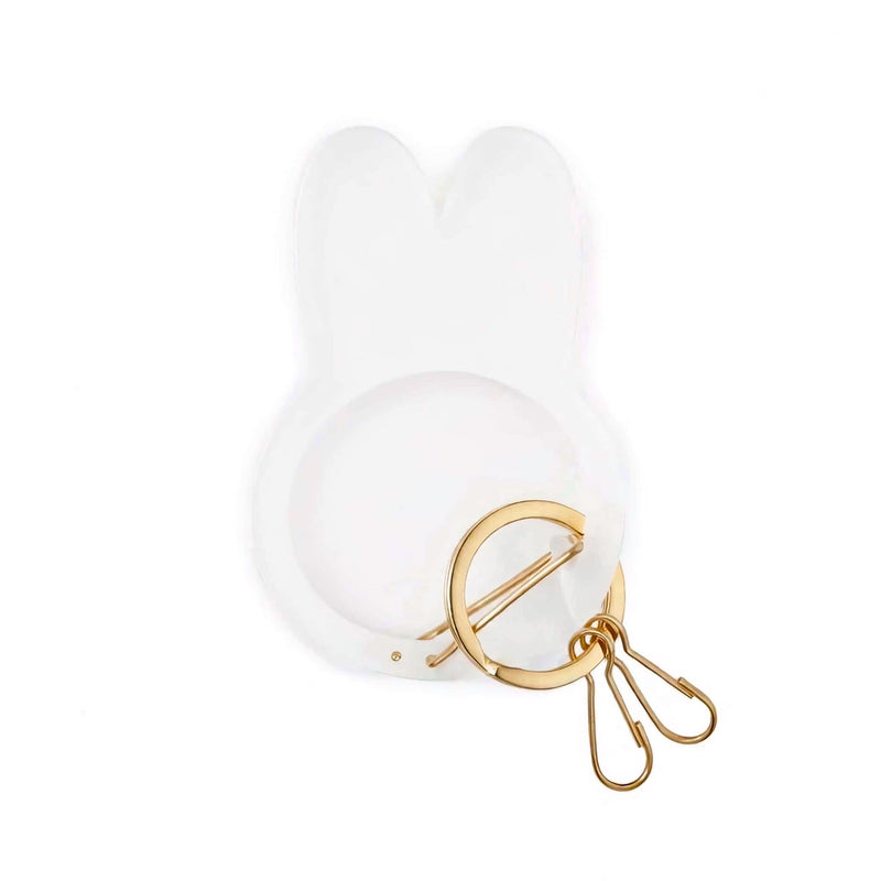 Miffy Face Carabiner charm, ivory