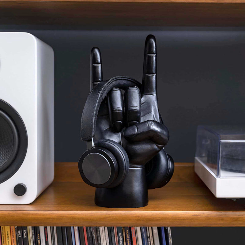 Suck UK Rock On headphone stand, black