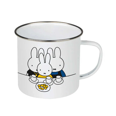 Miffy enamel mug, miffy family