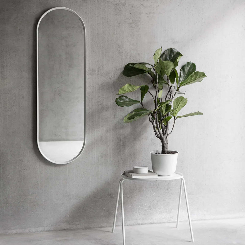 Audo Norm Wall Mirror Oval White
