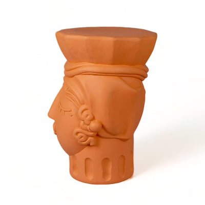 Seletti Magna Graecia terracotta stool, woman