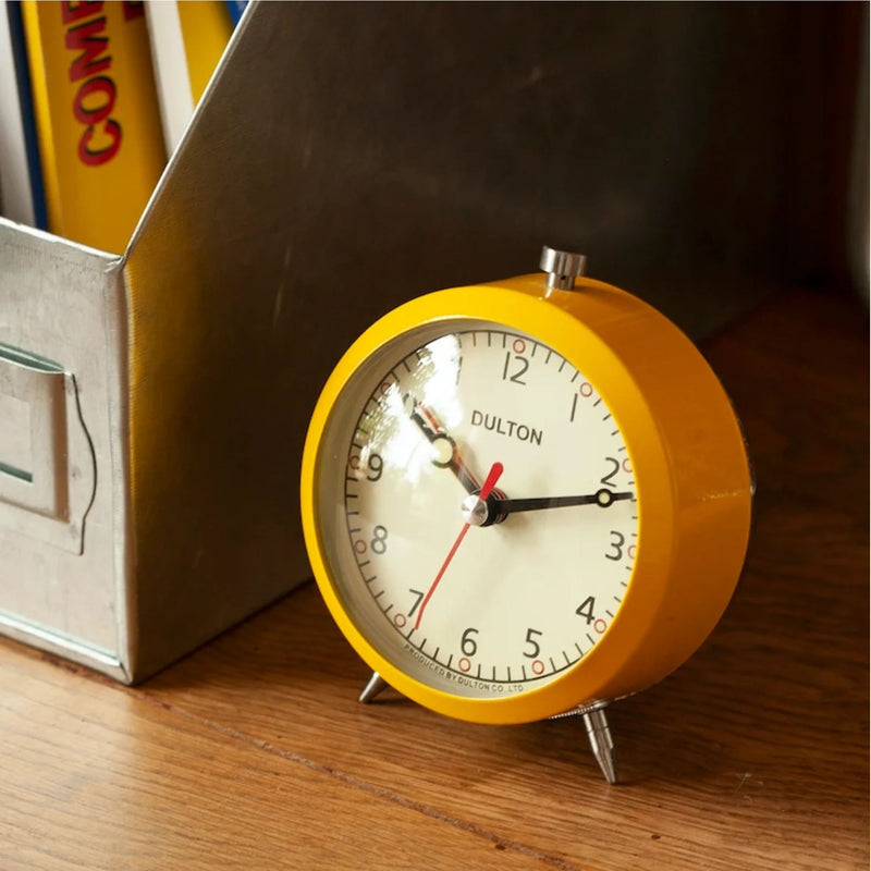 Dulton alarm clock, yellow