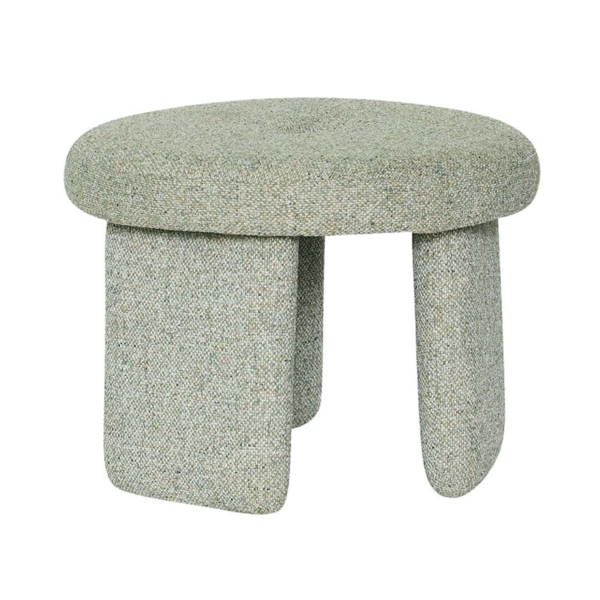 Hubsch Rocco Pouffe, light green
