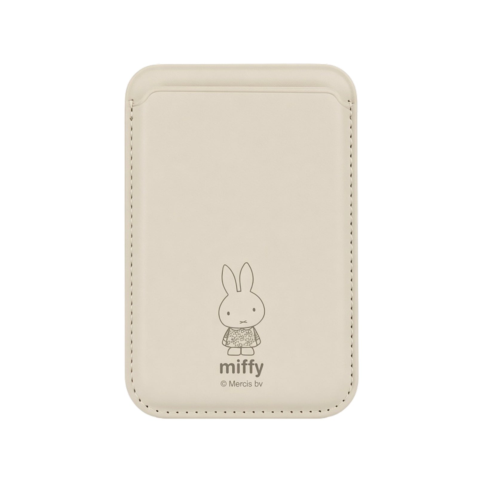 Miffy MagSafe wallet, warm grey