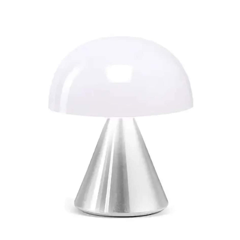 Lexon Mina rechargeable lamp, polished aluminum