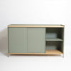 refurbished | Muuto Enfold Sideboard Wide Tall, Oak/Dusty Green