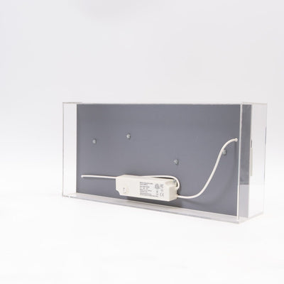 refurbished | Locomocean White Welcome Acrylic Box Neon Light