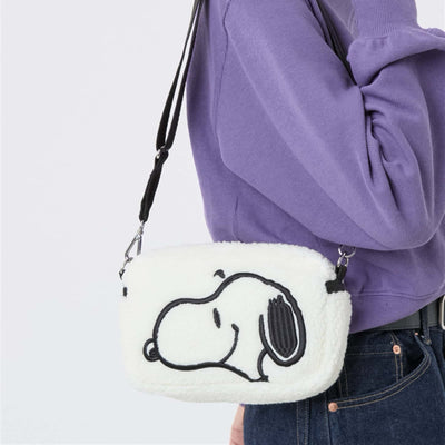 LeSportsac × PEANUTS mini shoulder bag, cozy snoopy