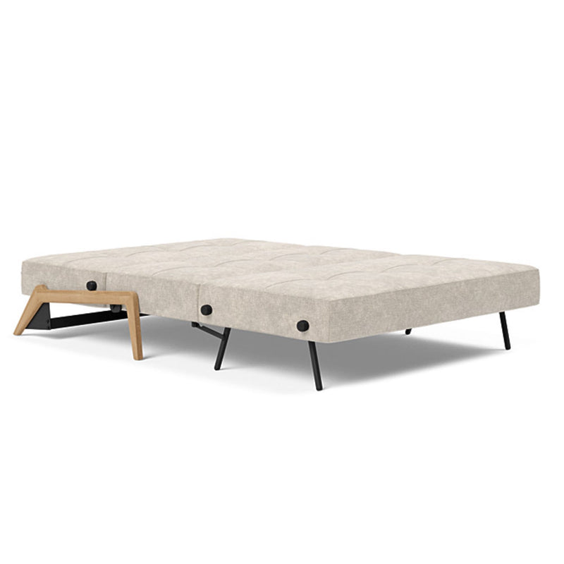 Innovation Living Cubed 140 Wood sofa bed, 280 avella sand