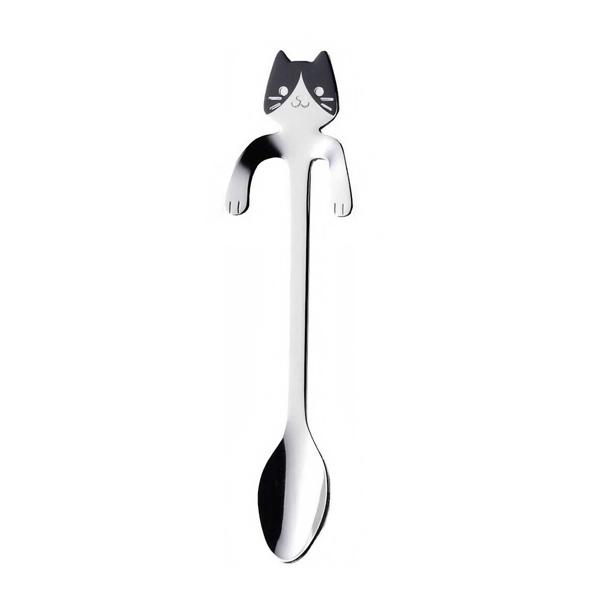 Tamahashi Hung Over the Edge Coffee Spoon, Black/White