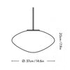 &Tradition AP16 Mist Pendant Lamp, Matt White/Opal Glass