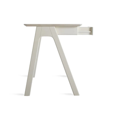 Blu Dot Stash desk, Whitewashed ash/White