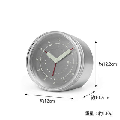 Lemnos ENTO aluminum alarm clock, light green